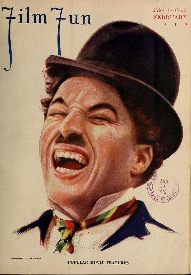 FILM FUN magazine side cover Issue 43 February 1919