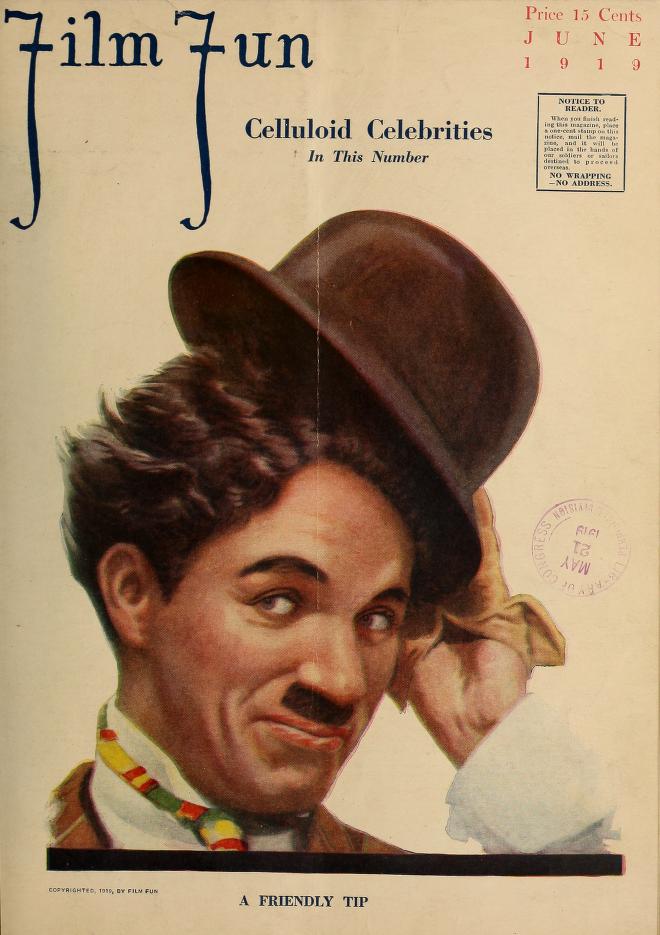 FILM FUN magazine side cover Issue 47 June 1919