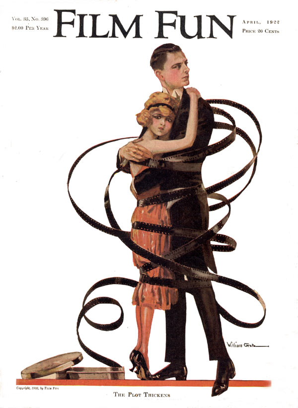 FILM FUN magazine side cover Issue 81 April 1922
