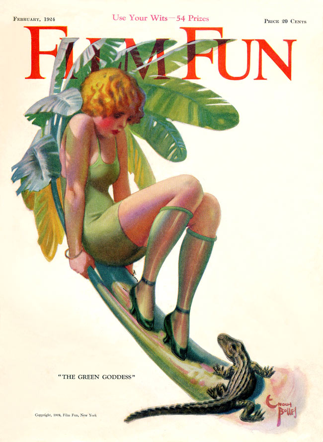 FILM FUN magazine side cover Issue 103 February 1924