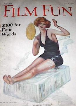 FILM FUN magazine side cover Issue 104 March 1924