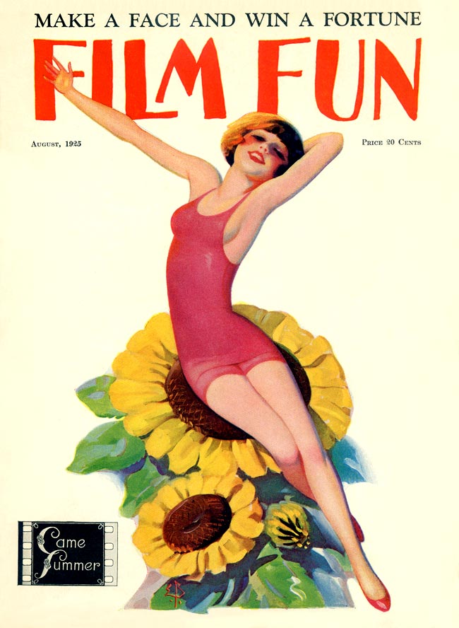 FILM FUN magazine side cover Issue 121 August 1925