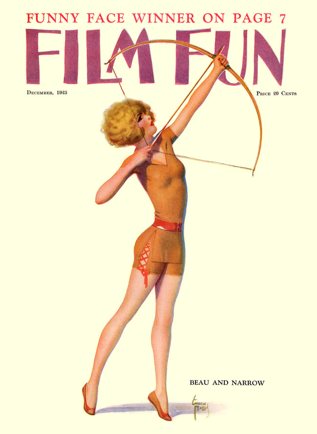 FILM FUN magazine side cover Issue 125 December 1925