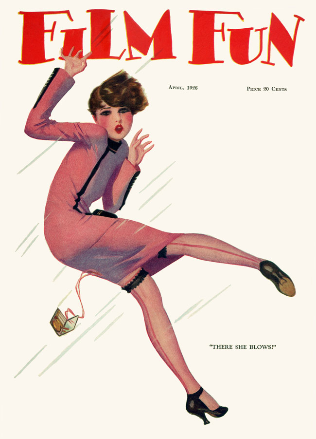 FILM FUN magazine side cover Issue 129 April 1926