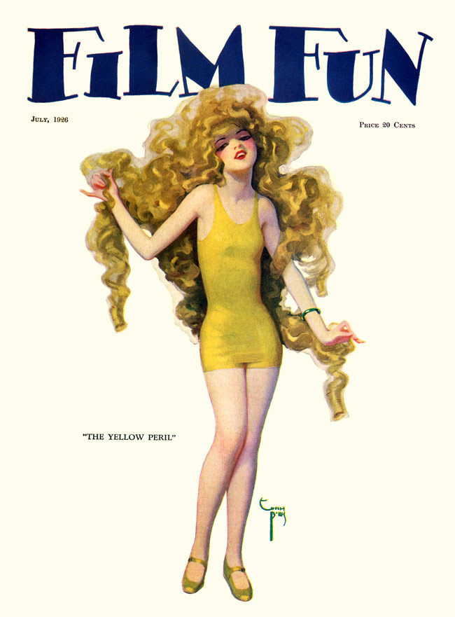 FILM FUN magazine side cover Issue 132 July 1926