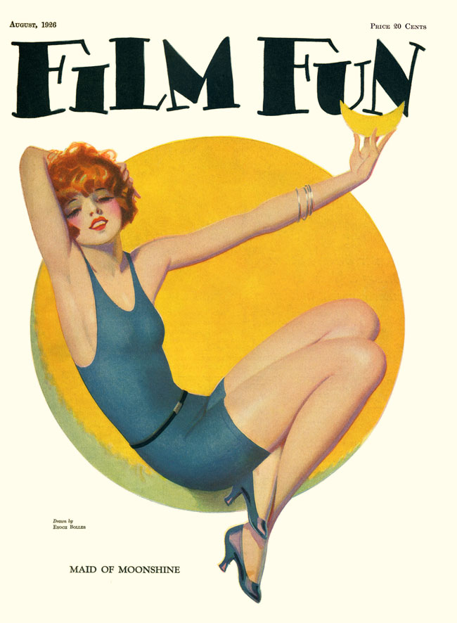 FILM FUN magazine side cover Issue 133 August 1926