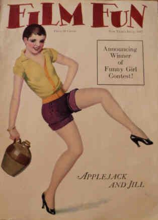 FILM FUN magazine side cover Issue 138 January 1927