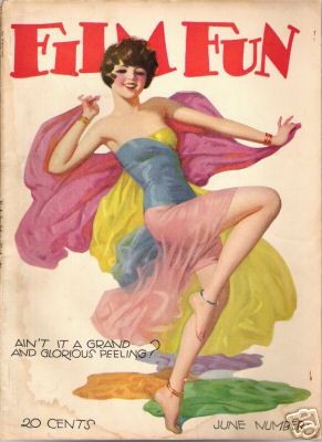 FILM FUN magazine side cover Issue 158 June 1928
