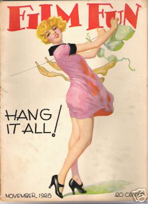 FILM FUN magazine side cover Issue 163 November 1928
