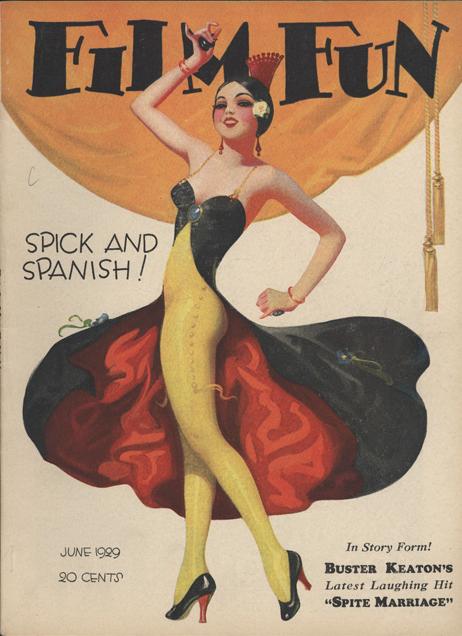 FILM FUN magazine side cover Issue 170 June 1929