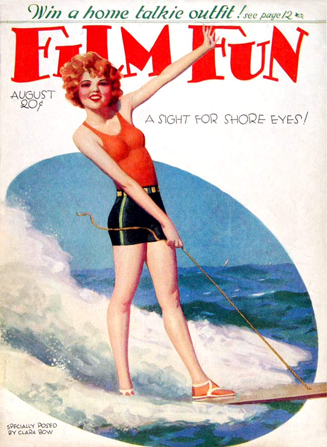 FILM FUN magazine side cover Issue 172 August 1929