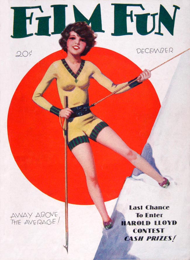 FILM FUN magazine side cover Issue 176 December 1929
