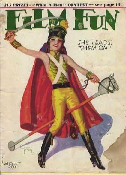 FILM FUN magazine side cover Issue 184 August 1930