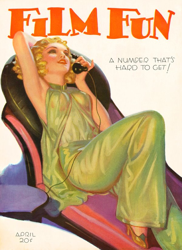 FILM FUN magazine side cover Issue 192 April 1931