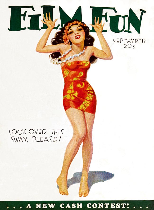 FILM FUN magazine side cover Issue 197 September 1931