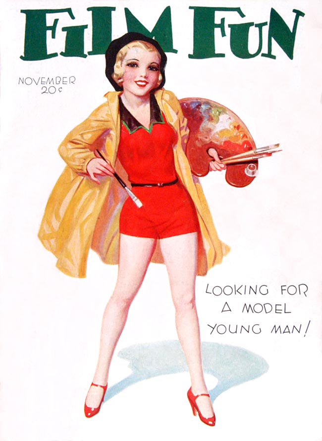 FILM FUN magazine side cover Issue 199 November 1931
