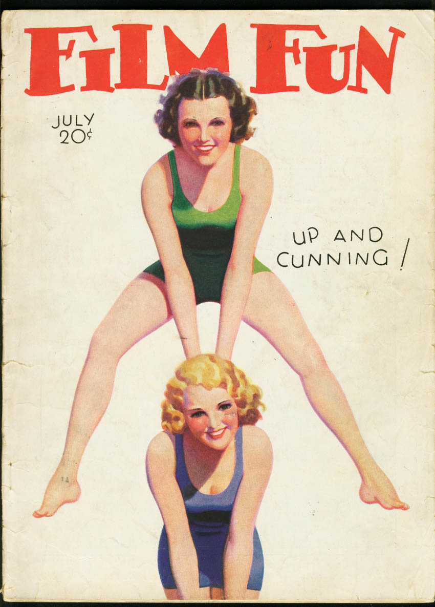 FILM FUN magazine side cover Issue 207 July 1932