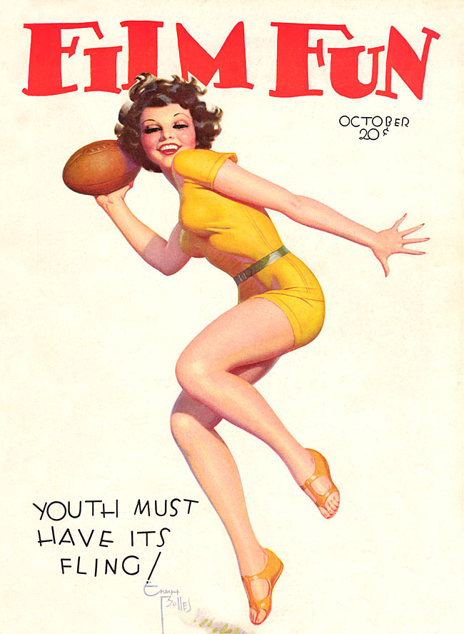 FILM FUN magazine side cover Issue 210 October 1932