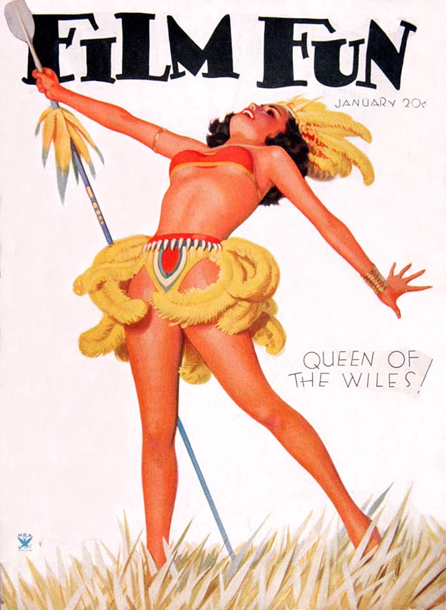 FILM FUN magazine side cover Issue 226 February 1934