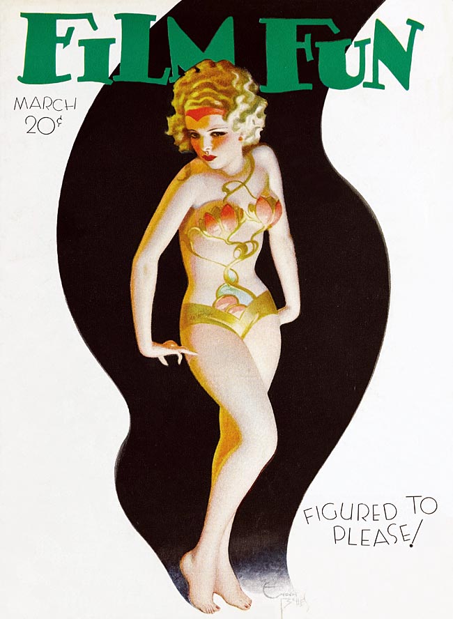 FILM FUN magazine side cover Issue 227 March 1934