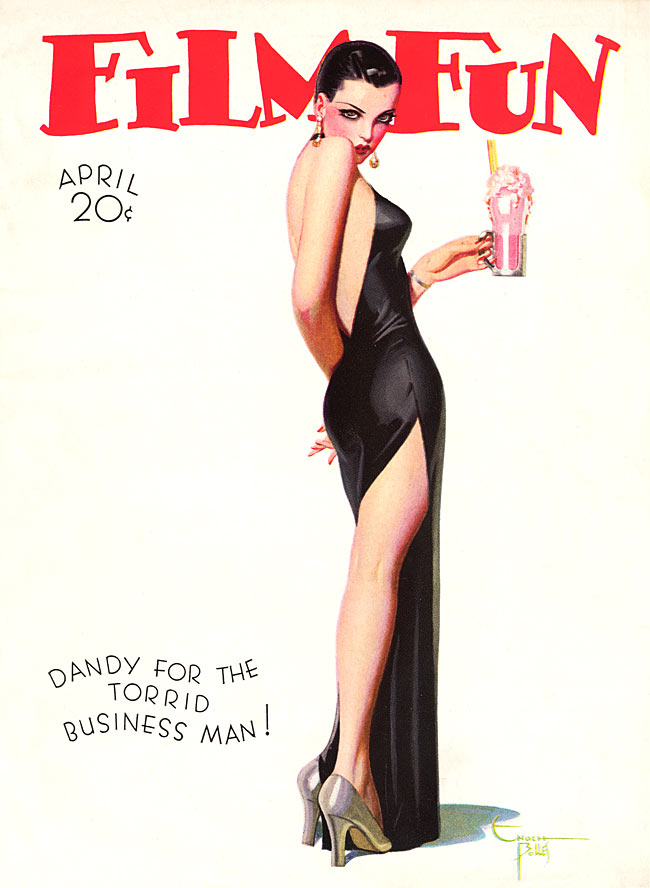 FILM FUN magazine side cover Issue 240 April 1935