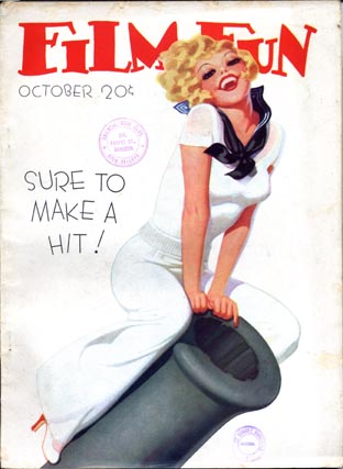 FILM FUN magazine side cover Issue 246 October 1935