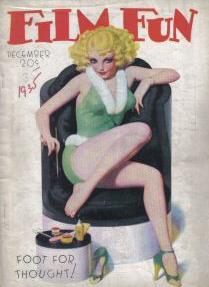 FILM FUN magazine side cover Issue 248 December 1935