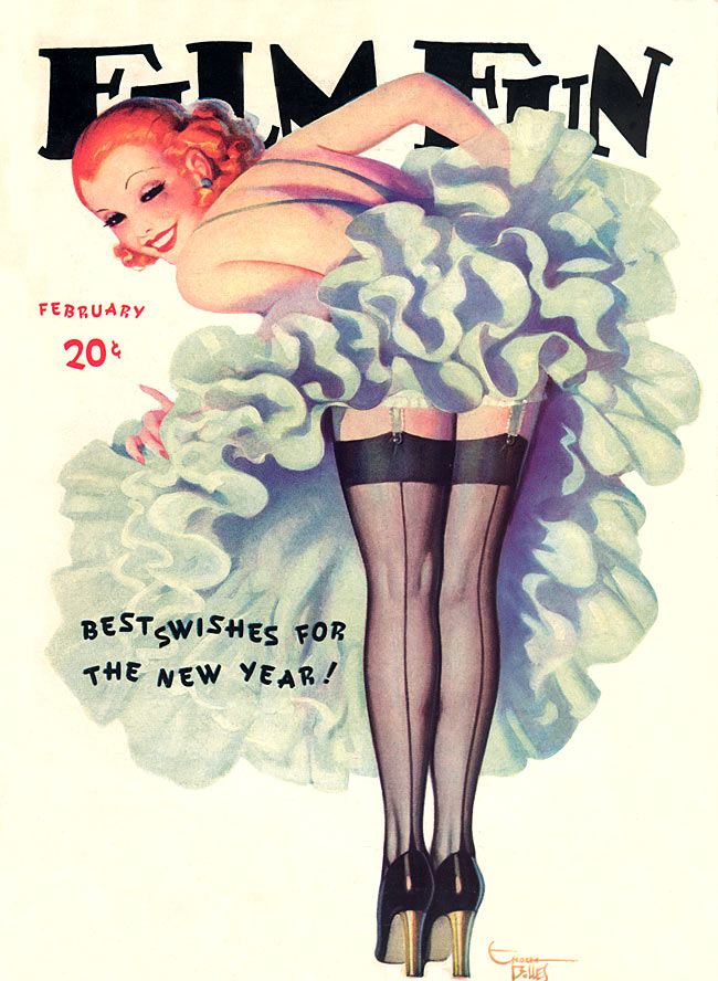 FILM FUN magazine side cover Issue 250 February 1936