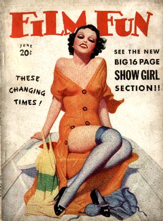 FILM FUN magazine side cover Issue 254 June 1936