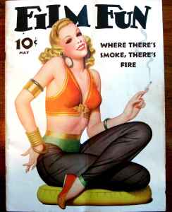 FILM FUN magazine side cover Issue 301 May 1940