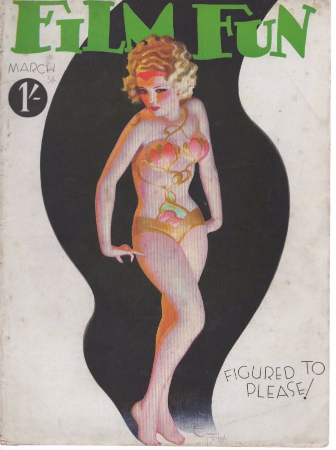 FILM FUN (UK) magazine side cover March 1934