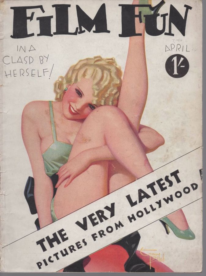 FILM FUN (UK) magazine side cover April 1934