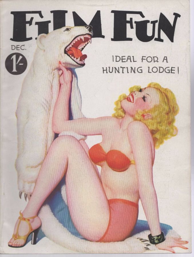 FILM FUN (UK) magazine side cover December 1936