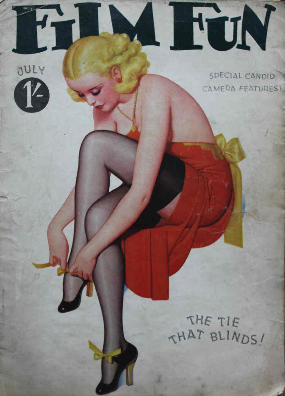 FILM FUN (UK) magazine side cover July 1937