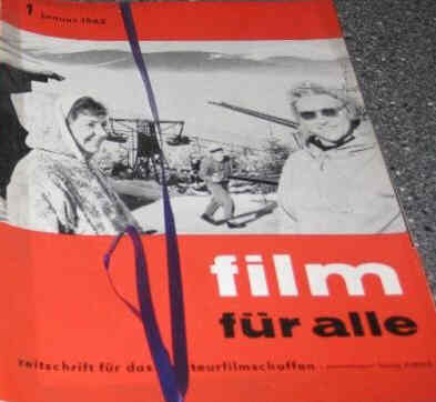 FILM FUR ALLE magazine side cover  January 1962