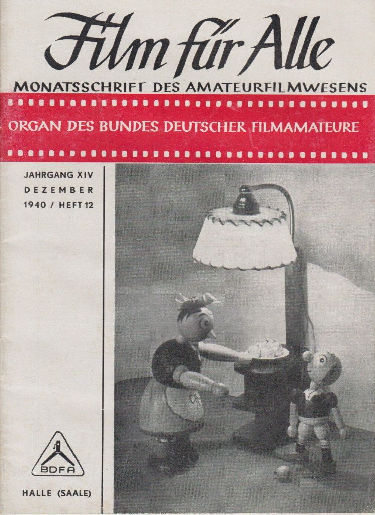 FILM FUR ALLE magazine side cover Issue 12  December 1940