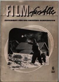 FILM FUR ALLE magazine side cover Issue 6  1957