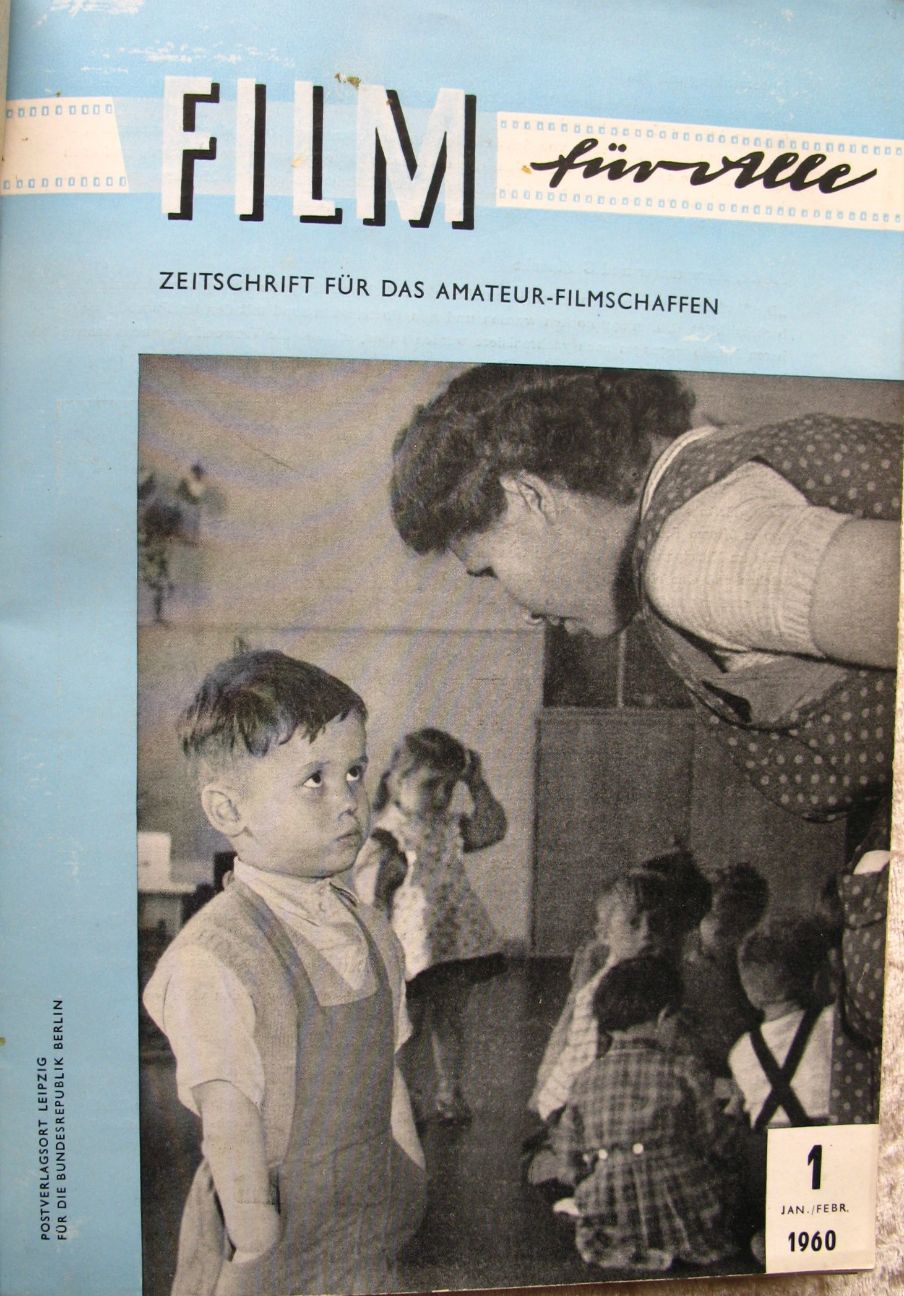 FILM FUR ALLE magazine side cover Issue 1  January/February 1960