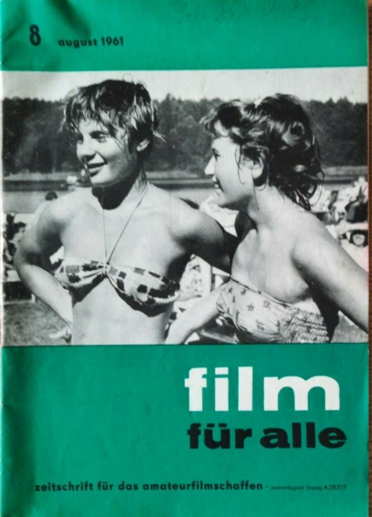 FILM FUR ALLE magazine side cover Issue 8  August 1961