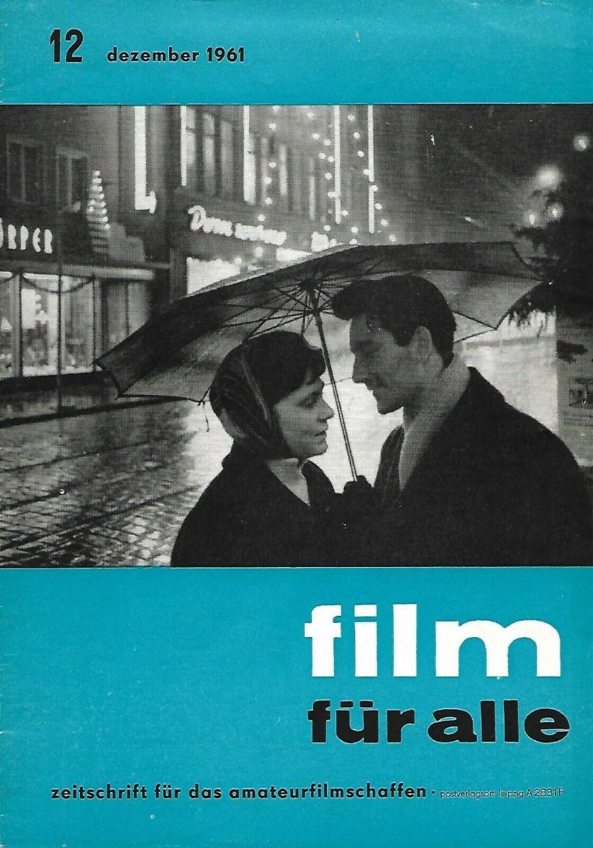 FILM FUR ALLE magazine side cover Issue 12  December 1961