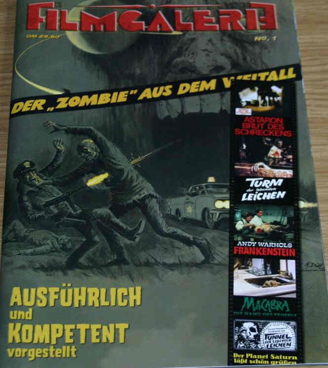 FILMGALERIE magazine side cover Issue 1 March 1999
