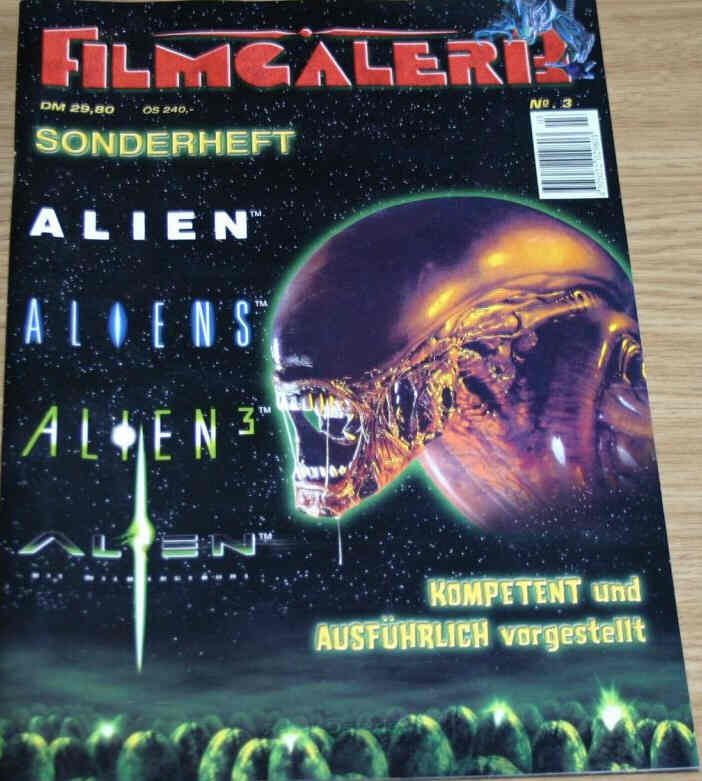 FILMGALERIE magazine side cover Issue 3 September 1999
