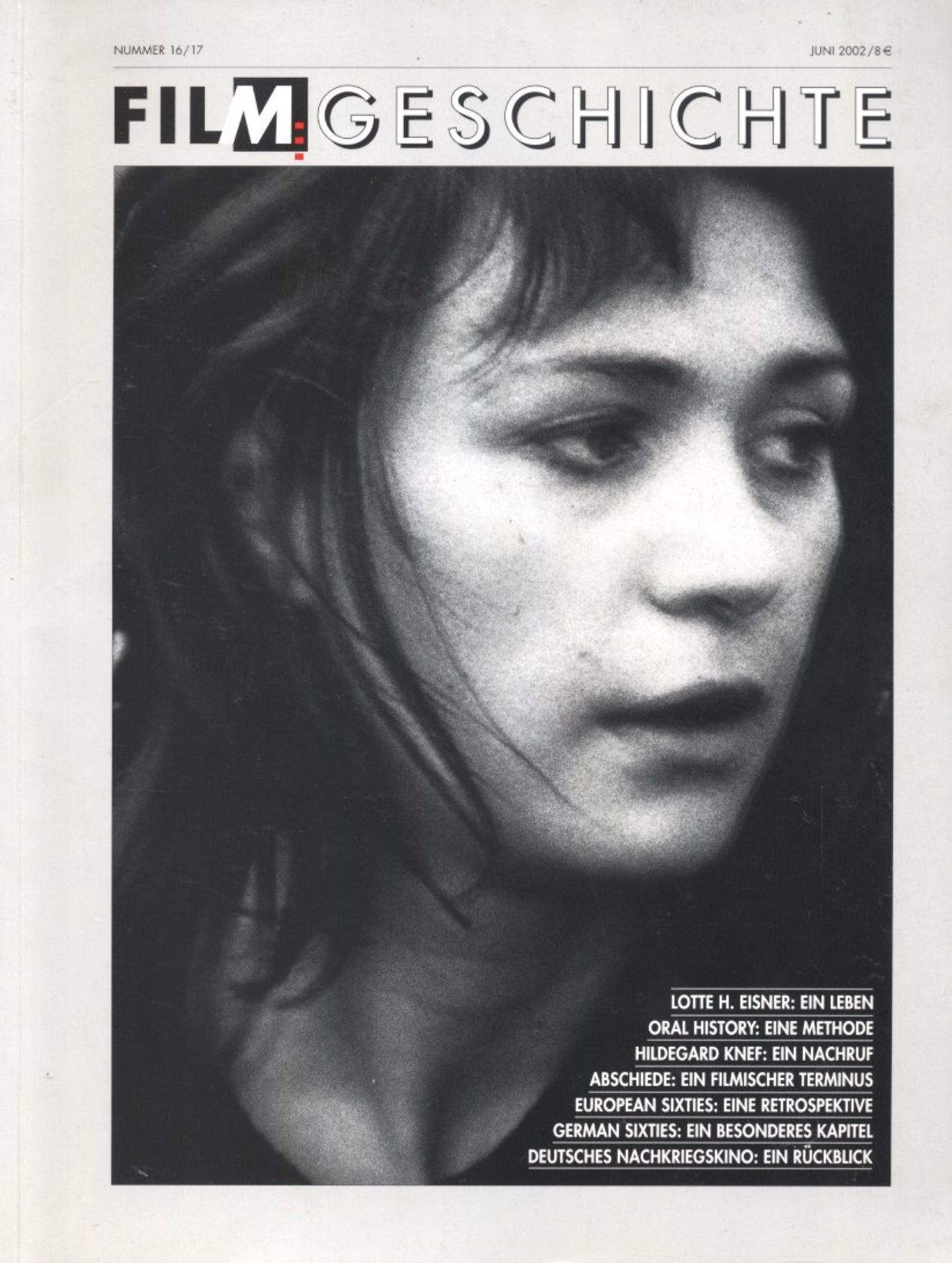 FILMGESCHICHTE magazine side cover Issue 16-17  June 2002