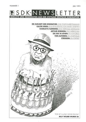 FILMGESCHICHTE magazine side cover Issue 1 July 1991
