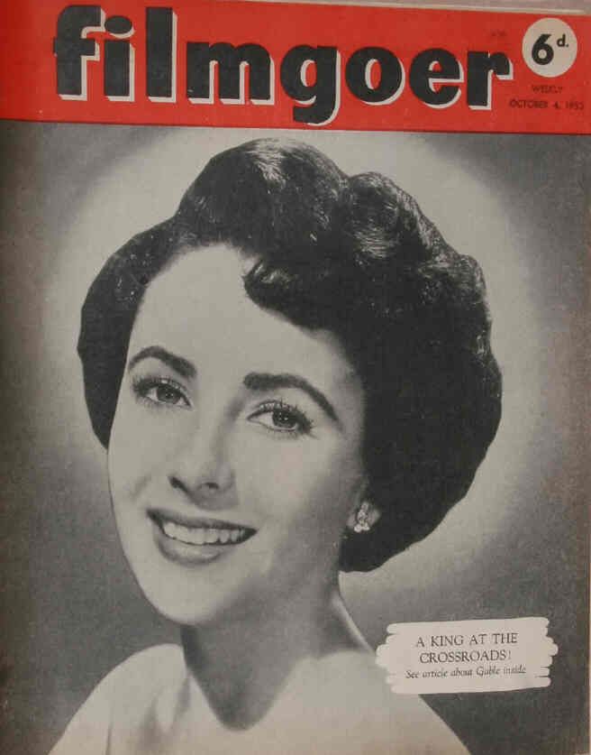 FILMGOER magazine side cover 4 October 1952