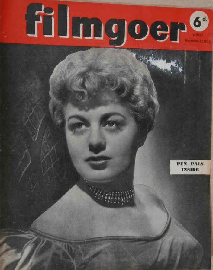FILMGOER magazine side cover 22 November 1952