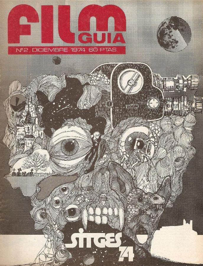 FILM GUIA magazine side cover Issue 2 December 1974