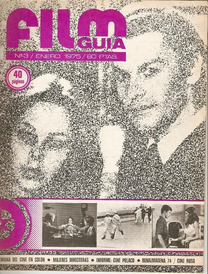 FILM GUIA magazine side cover Issue 3 January 1975