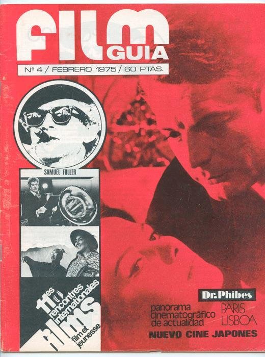 FILM GUIA magazine side cover Issue 4 February 1975