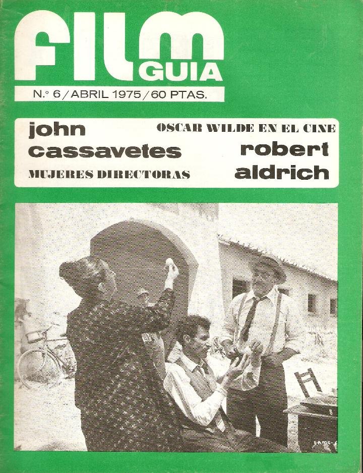 FILM GUIA magazine side cover Issue 6 April 1975